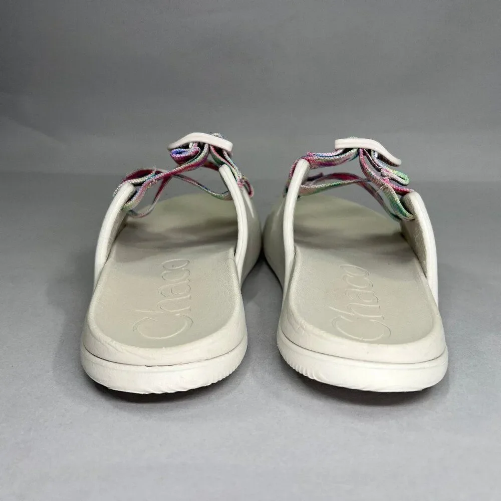 Chaco Girl's Size 2 Chillos‎ Light Tie Dye Slide Sandals